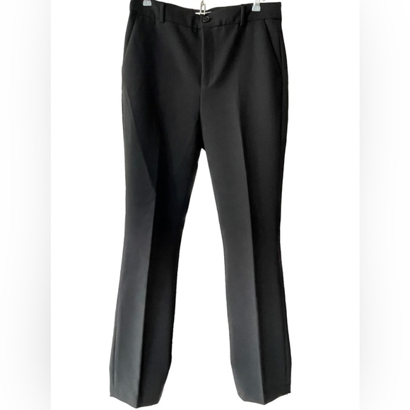 🔥🖤Great pair of Zara black pants size 8.  Awesome fabric and drape! Quality! - Picture 1 of 6